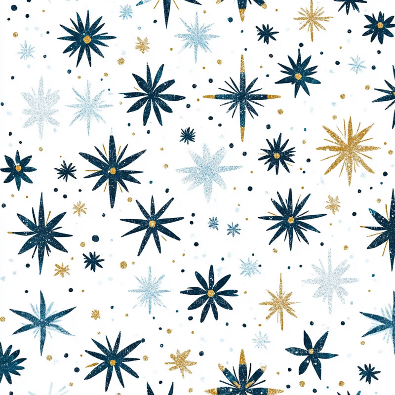 Stars & Snowflakes Winter Glitter Clipart Bundle - CraftNest - Digital Crafting and Art
