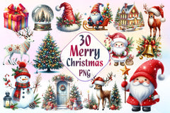 Merry Christmas Clipart Bundle 3 - CraftNest - Digital Crafting and Art