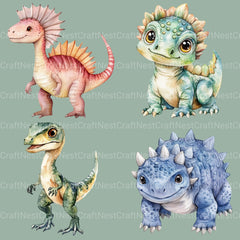 Dinosaurs Clipart Bundle 2 - CraftNest - Digital Crafting and Art