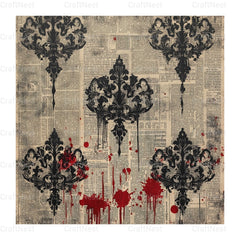 Halloween Damask Clipart Bundle - CraftNest - Digital Crafting and Art