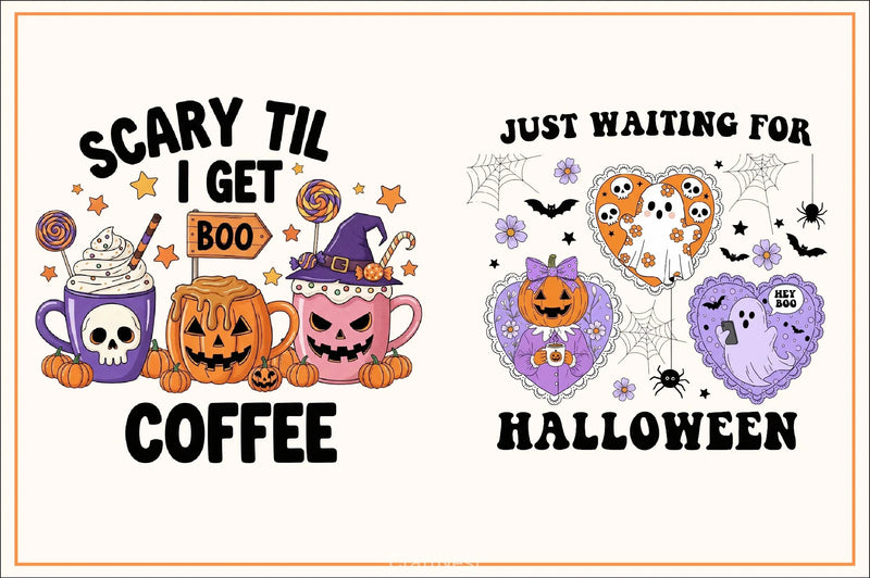 Groovy Halloween Clipart Bundle 13 - CraftNest - Digital Crafting and Art