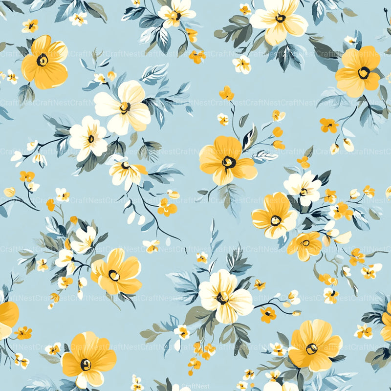 Floral Pattern Background Clipart Bundle 2 - CraftNest - Digital Crafting and Art
