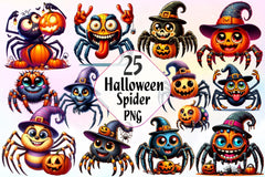 Halloween Spider Clipart Bundle 2 - CraftNest - Digital Crafting and Art