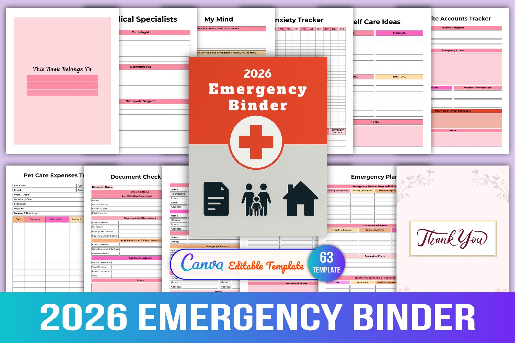 Emergency Binder Planner