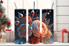 Flower Tumbler Wrap Bundle 22 - CraftNest - Digital Crafting and Art