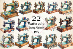 Vintage Sewing Machines Clipart Bundle 2 - CraftNest - Digital Crafting and Art