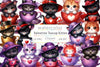 Valentine Teacup Kitten Clipart Bundle