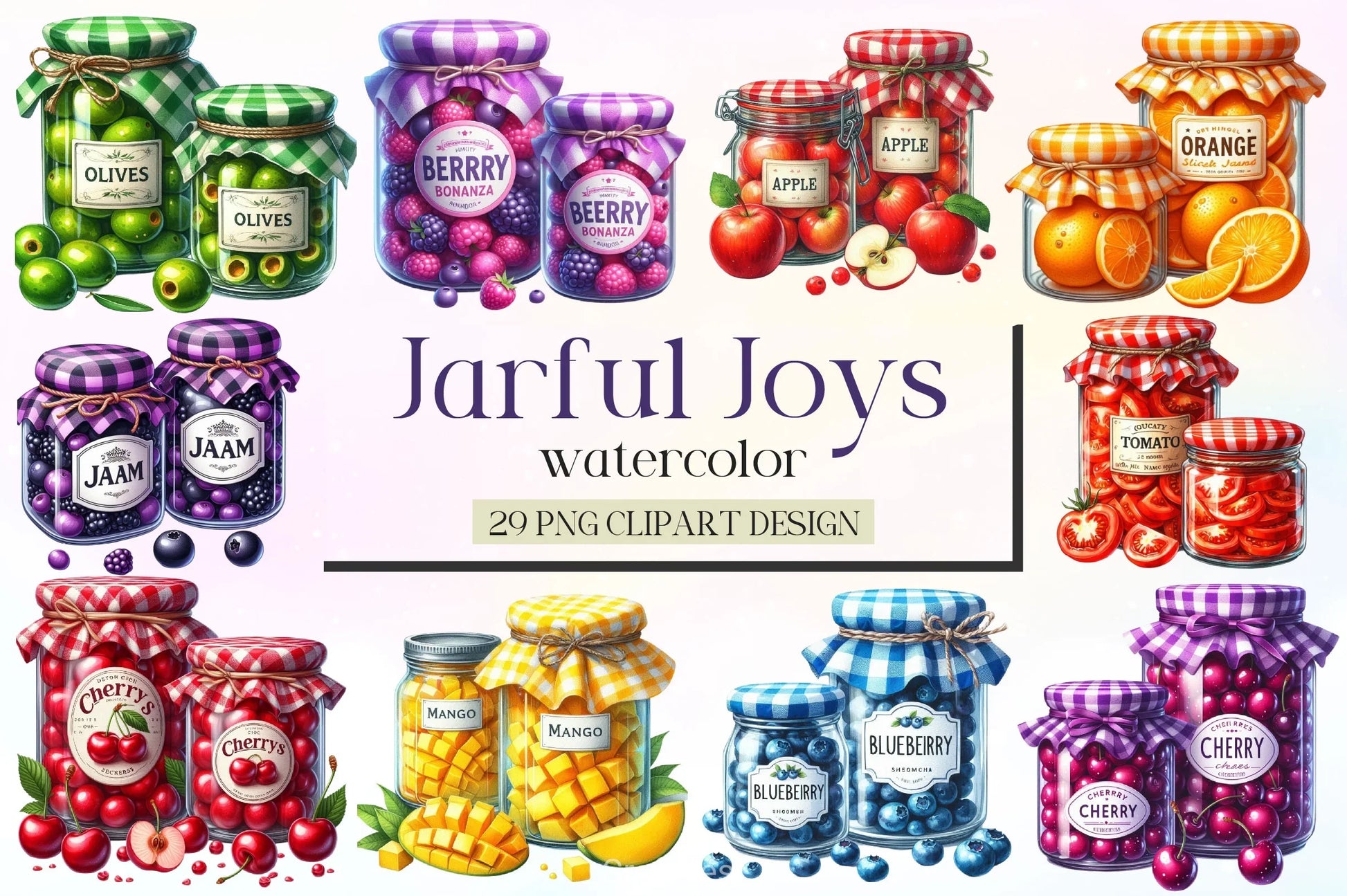 Jarful Joys Clipart Bundle - CraftNest - Digital Crafting and Art