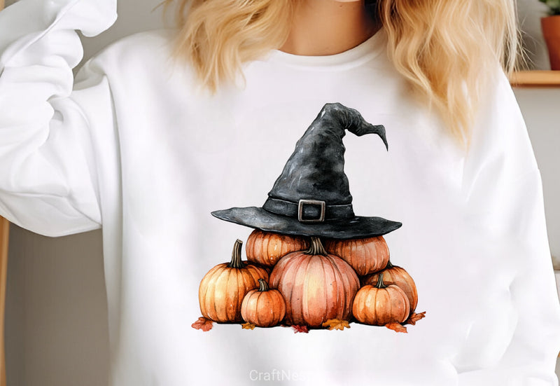 Retro Fall Halloween Clipart Bundle 2 - CraftNest - Digital Crafting and Art