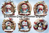 Christmas Cozy Snowman Clipart Bundle