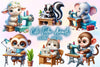 Cute Tailor Animals Clipart Bundle 2
