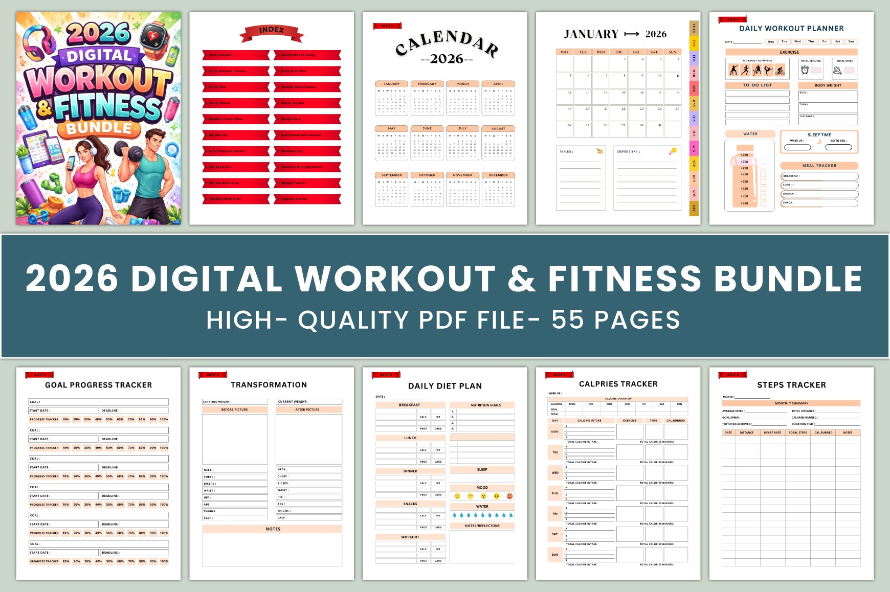 Workout Fitness Planner