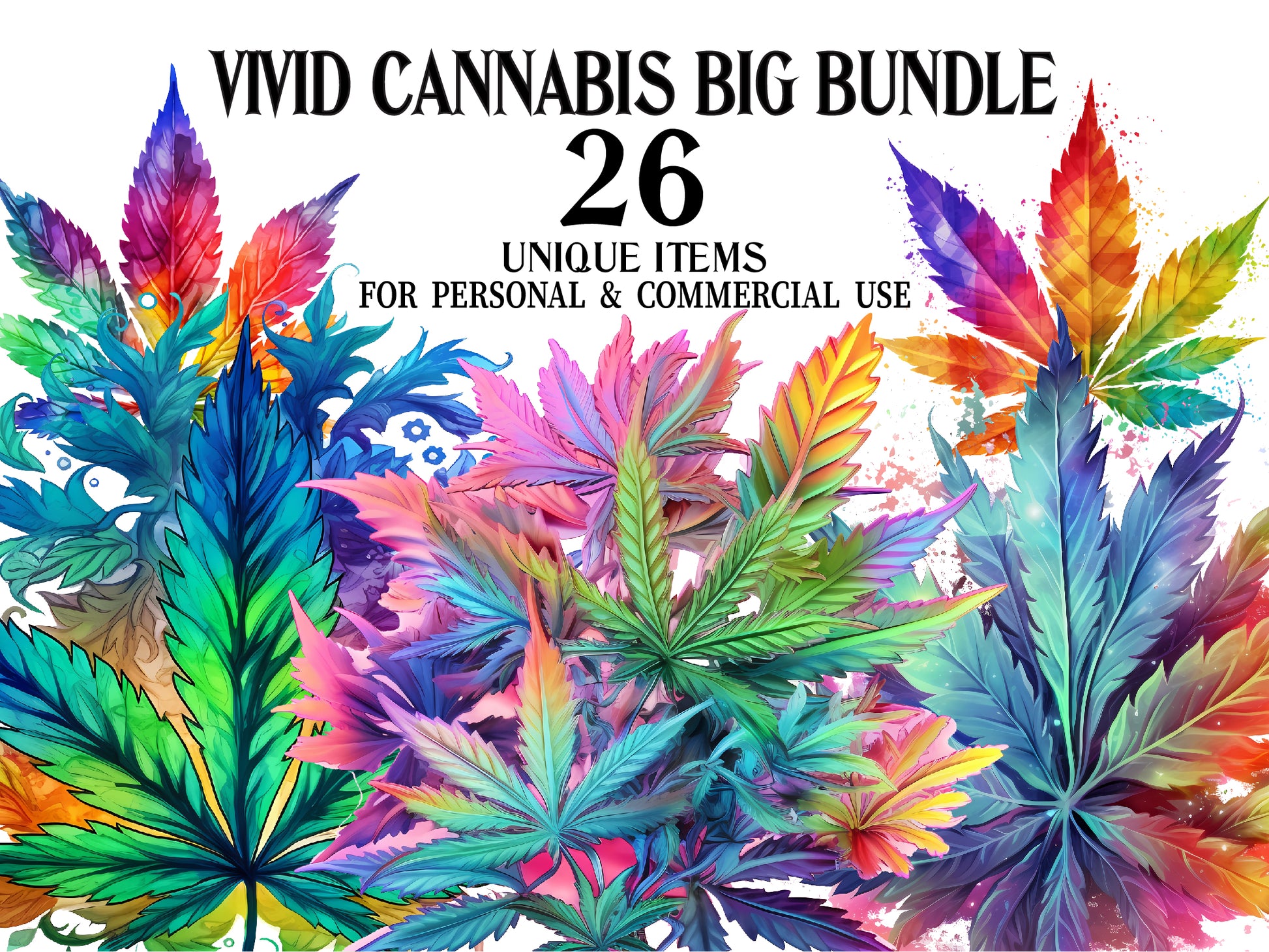 Vivid Cannabis Clipart - CraftNest