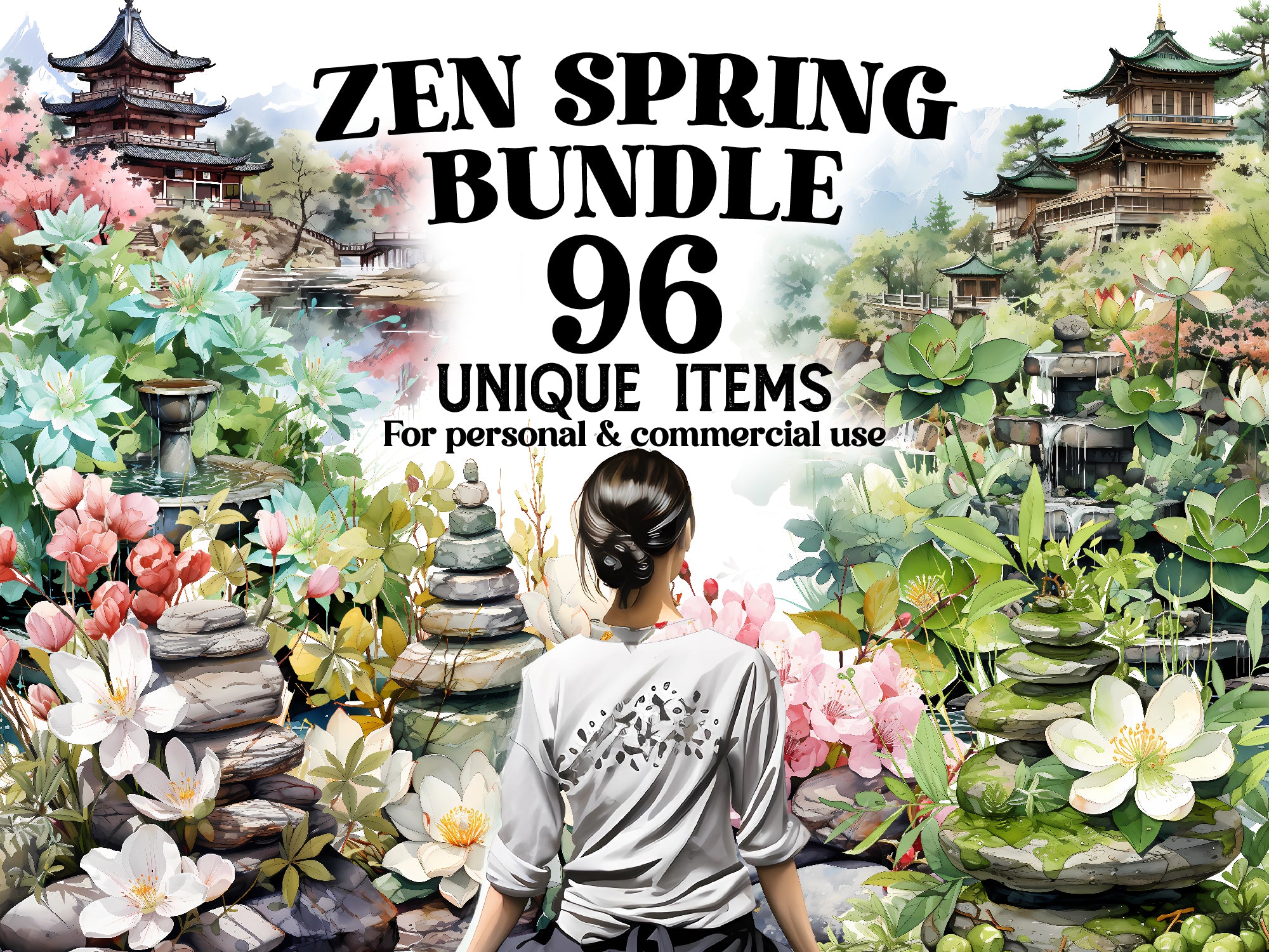 Zen Spring Clipart - CraftNest