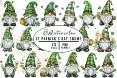 St Patricks Day Gnome Clipart Bundle - CraftNest - Digital Crafting and Art