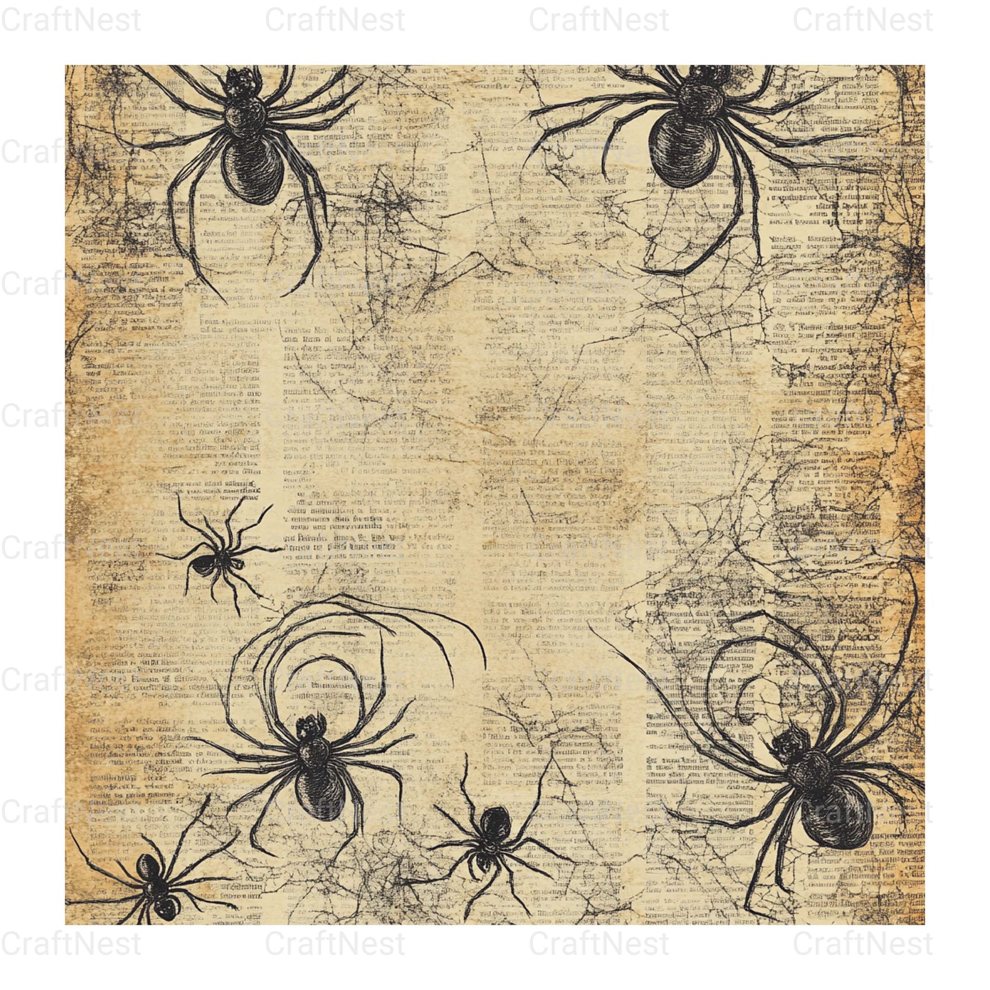 Halloween Damask Clipart Bundle - CraftNest - Digital Crafting and Art