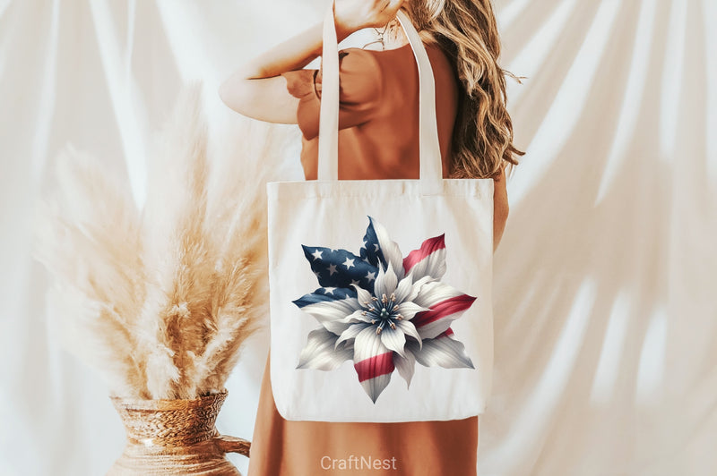 Patriotic Floral Clipart Bundle 1 - CraftNest - Digital Crafting and Art