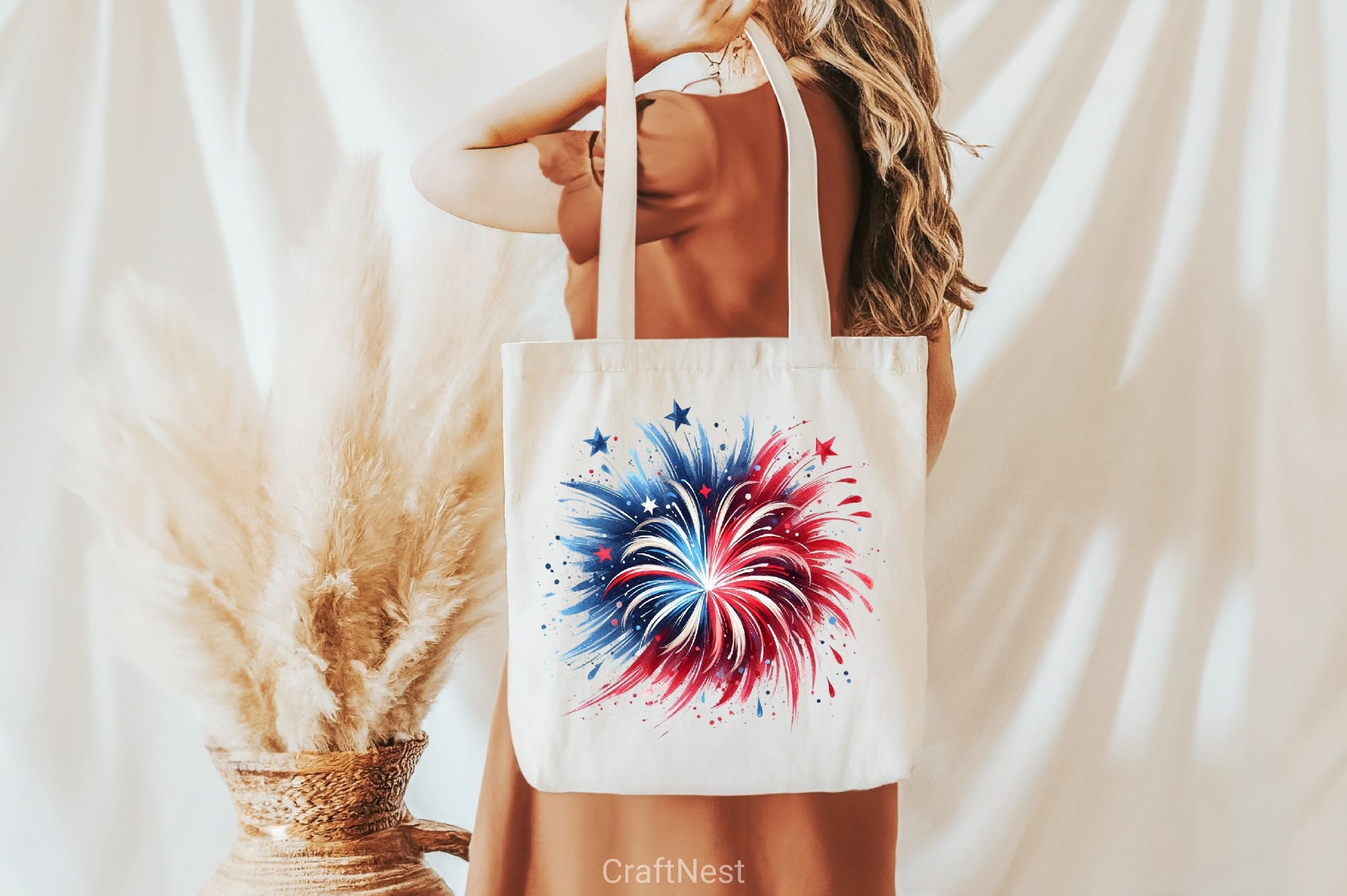 4th of July Brushstroke Clipart Bundle - CraftNest - Digital Crafting and Art