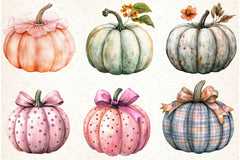 Coquette Pumpkin Clipart Bundle - CraftNest - Digital Crafting and Art