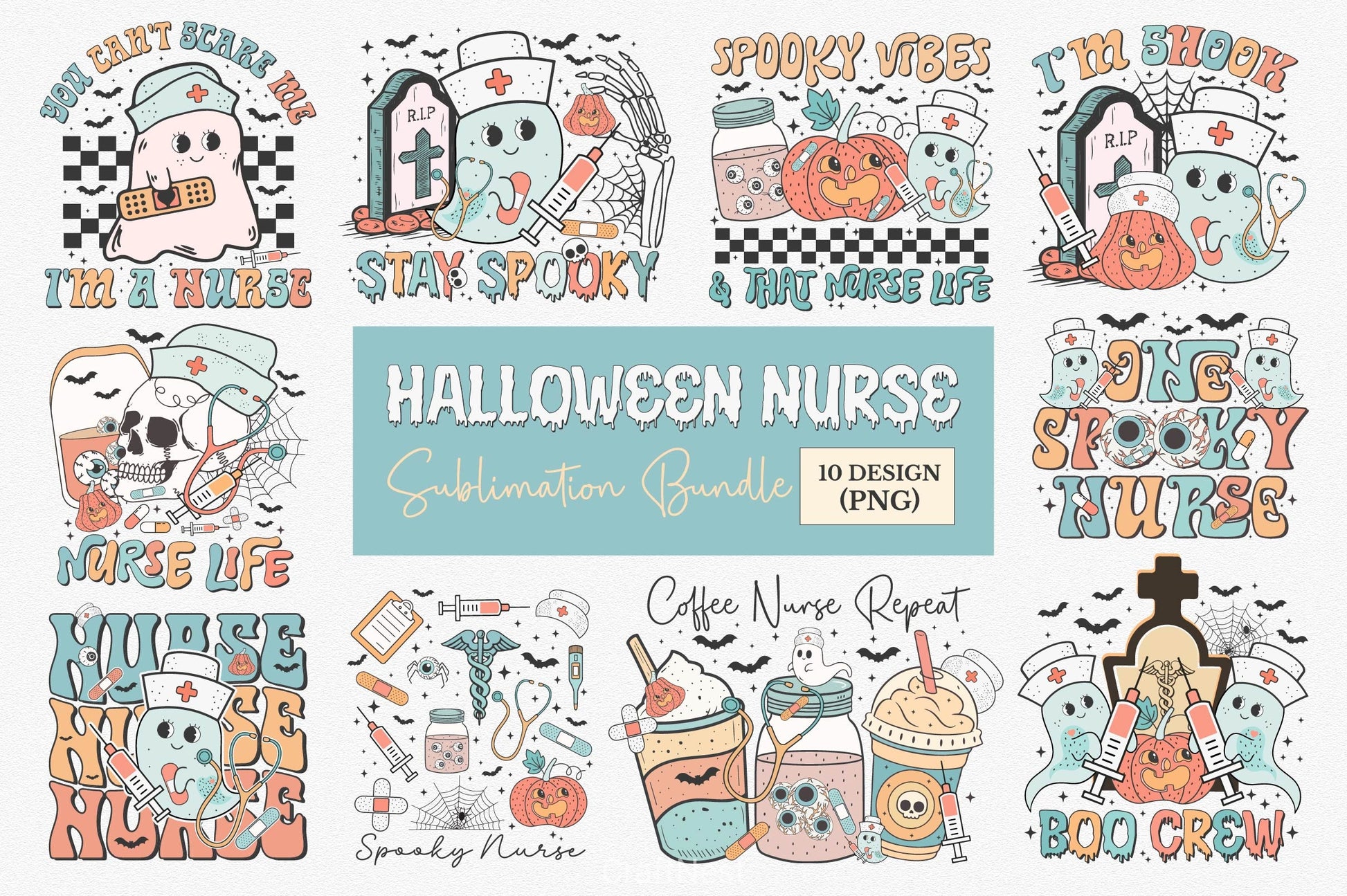 Halloween Nurse Clipart Bundle - CraftNest - Digital Crafting and Art