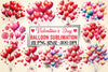 Valentine's Day Balloon Clipart Bundle