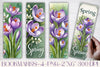 Elegant Crocus Bookmarks for Junk Journals