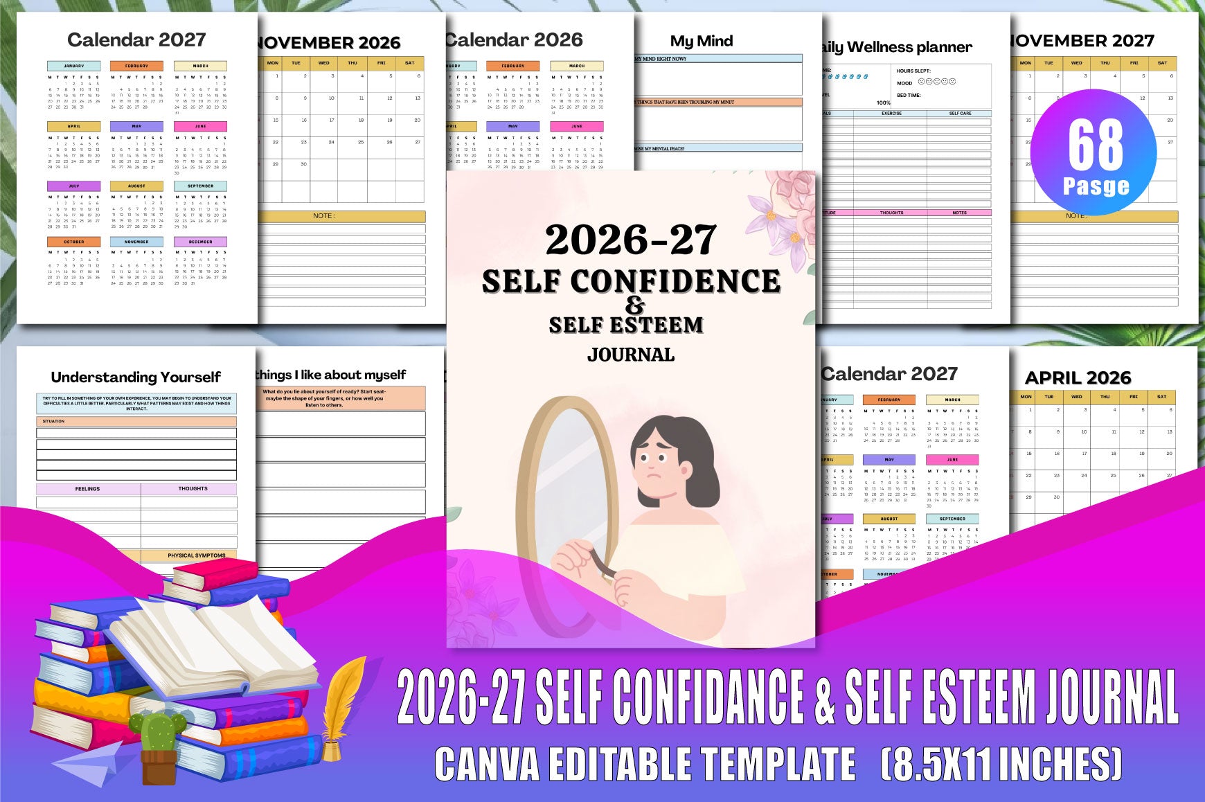 Self Confidence & Self Esteem Journal