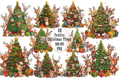 Christmas Tree Clipart Bundle 18 - CraftNest - Digital Crafting and Art