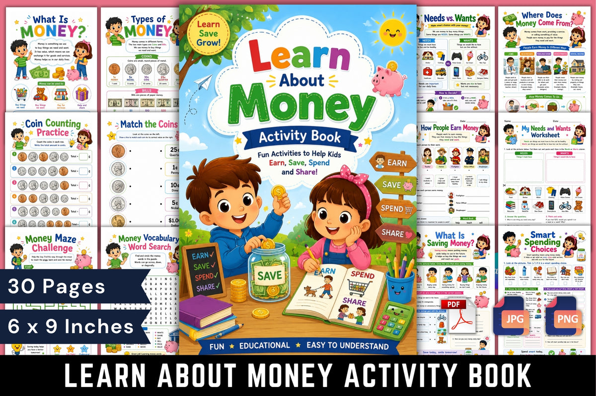Learn About Money Activity Book