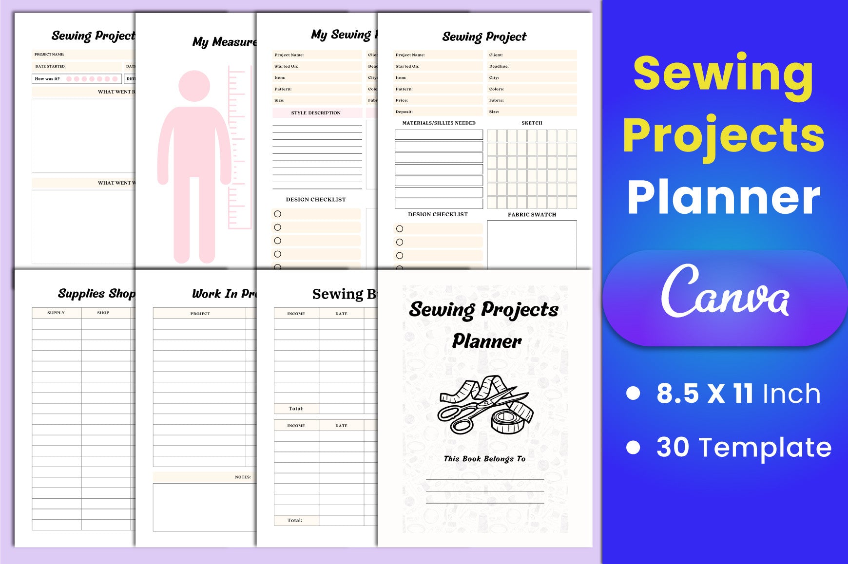 Sewing Projects Planner