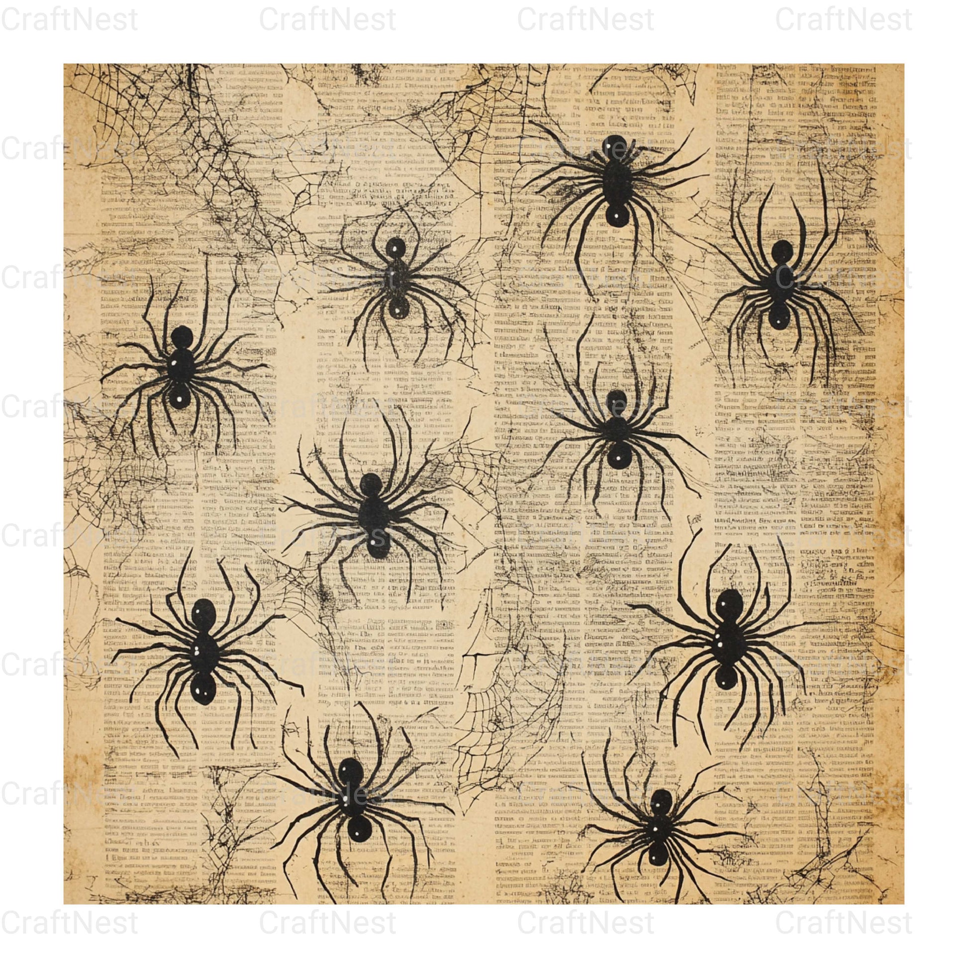 Halloween Damask Clipart Bundle - CraftNest - Digital Crafting and Art