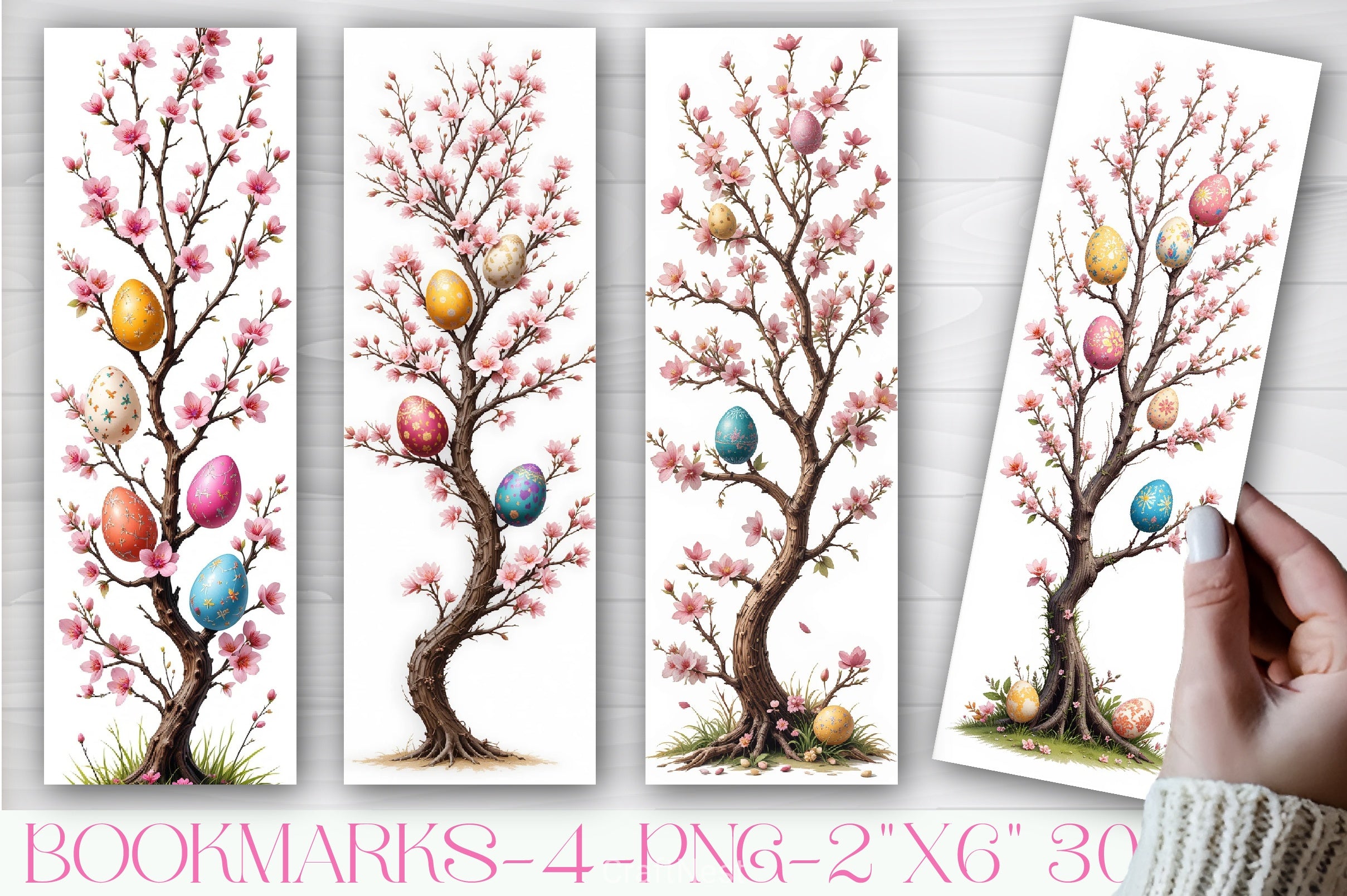 Easter Tree Bookmarks Journal - CraftNest - Digital Crafting and Art