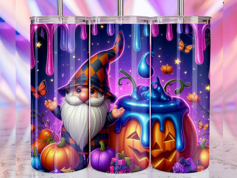 Halloween Gnome Tumbler Wrap Bundle 13 - CraftNest - Digital Crafting and Art