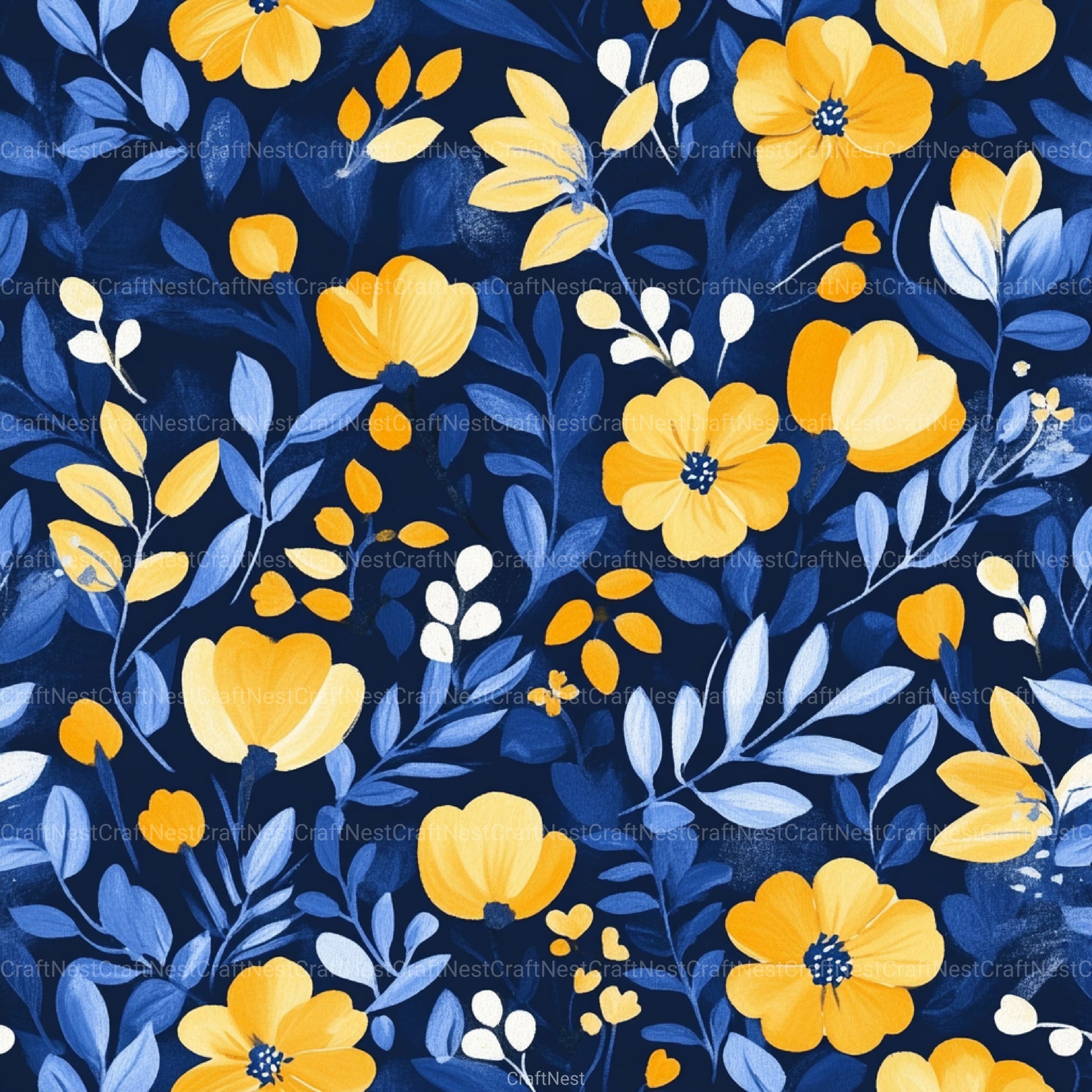 Floral Pattern Background Clipart Bundle 3 - CraftNest - Digital Crafting and Art