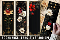 Ladybug Bookmarks Bookmark Junk Journal 8 - CraftNest - Digital Crafting and Art