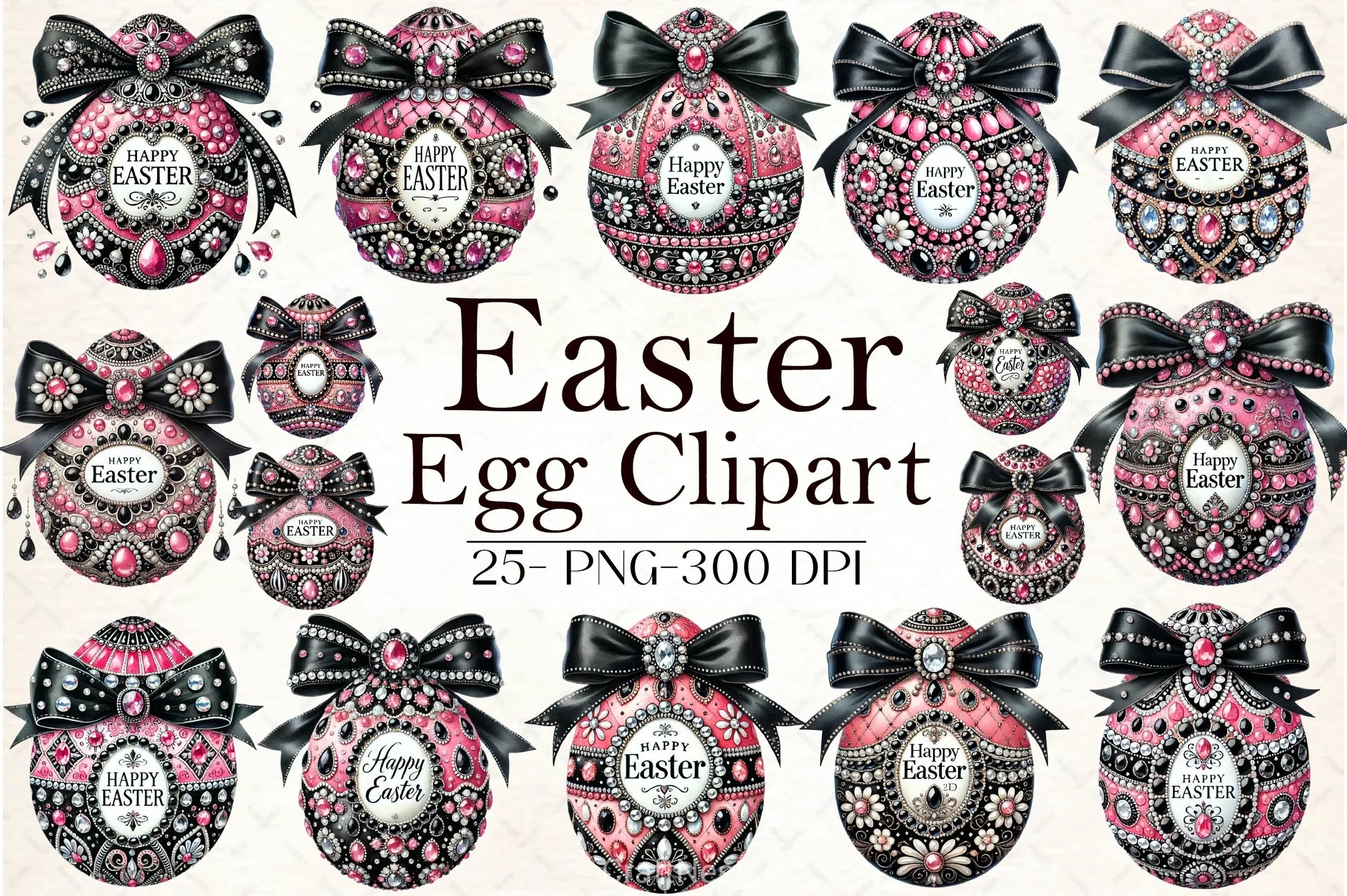 Easter Egg Clipart Bundle - CraftNest - Digital Crafting and Art