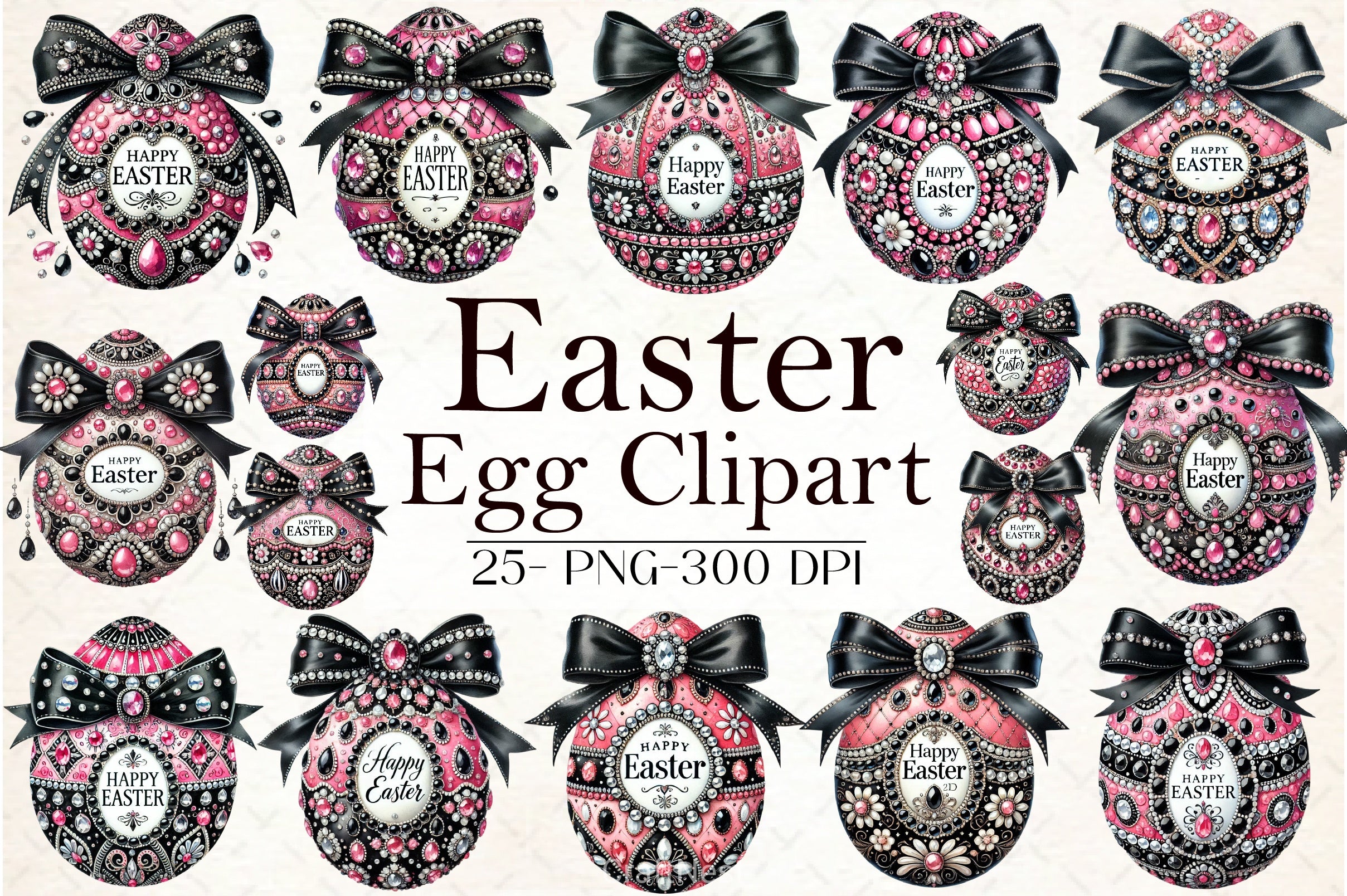Easter Egg Clipart Bundle - CraftNest - Digital Crafting and Art