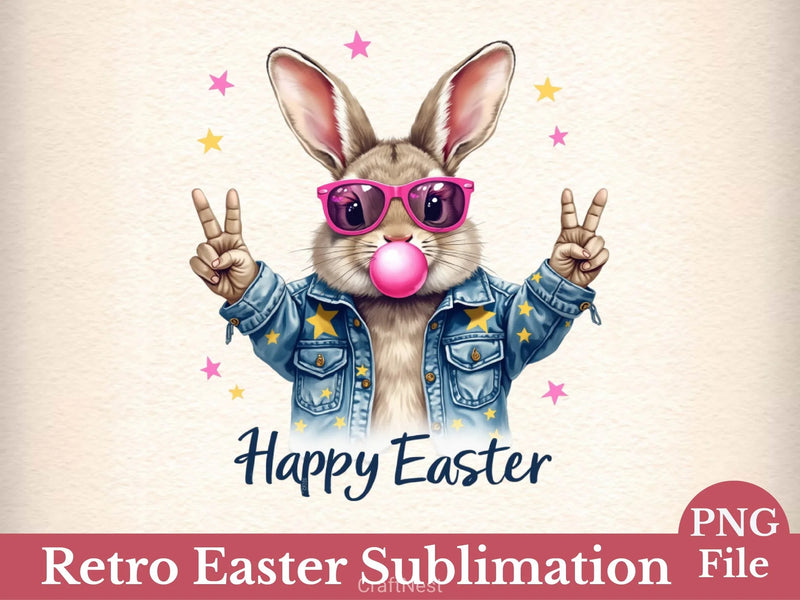 Retro Easter Clipart Bundle 2 - CraftNest - Digital Crafting and Art