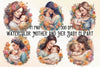 Mother And Her Baby Clipart Bundle