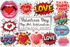 Pop Art Valentine Clipart Bundle