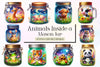 Animals Inside A Mason Jar Clipart Bundle 2