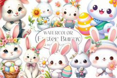 Easter Bunny Clipart Bundle 5 - CraftNest - Digital Crafting and Art