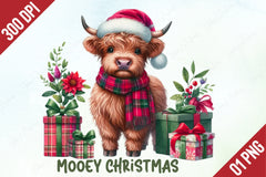 Mooey Christmas Clipart Bundle - CraftNest - Digital Crafting and Art
