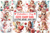 Valentine Fairy Girl Clipart Bundle