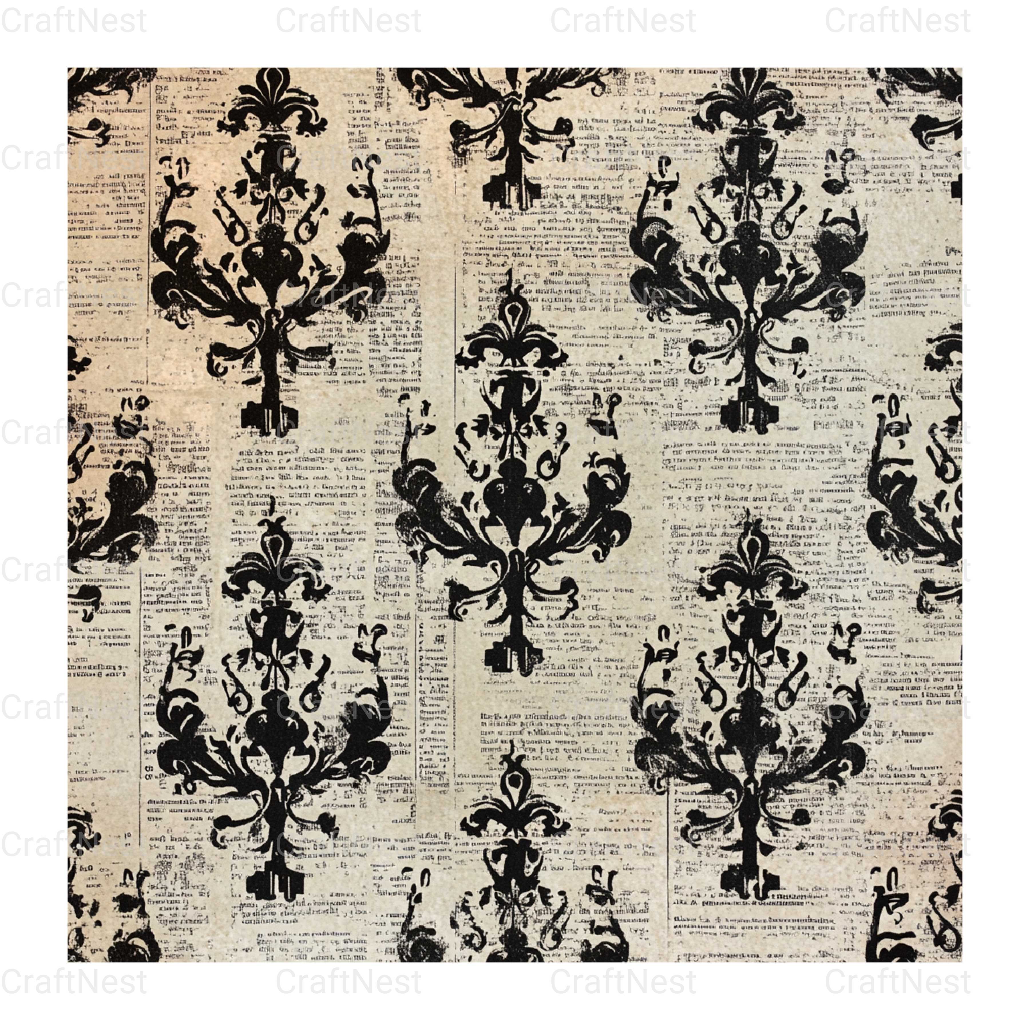 Halloween Damask Clipart Bundle - CraftNest - Digital Crafting and Art