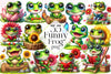 Funny Frog Clipart Bundle 4