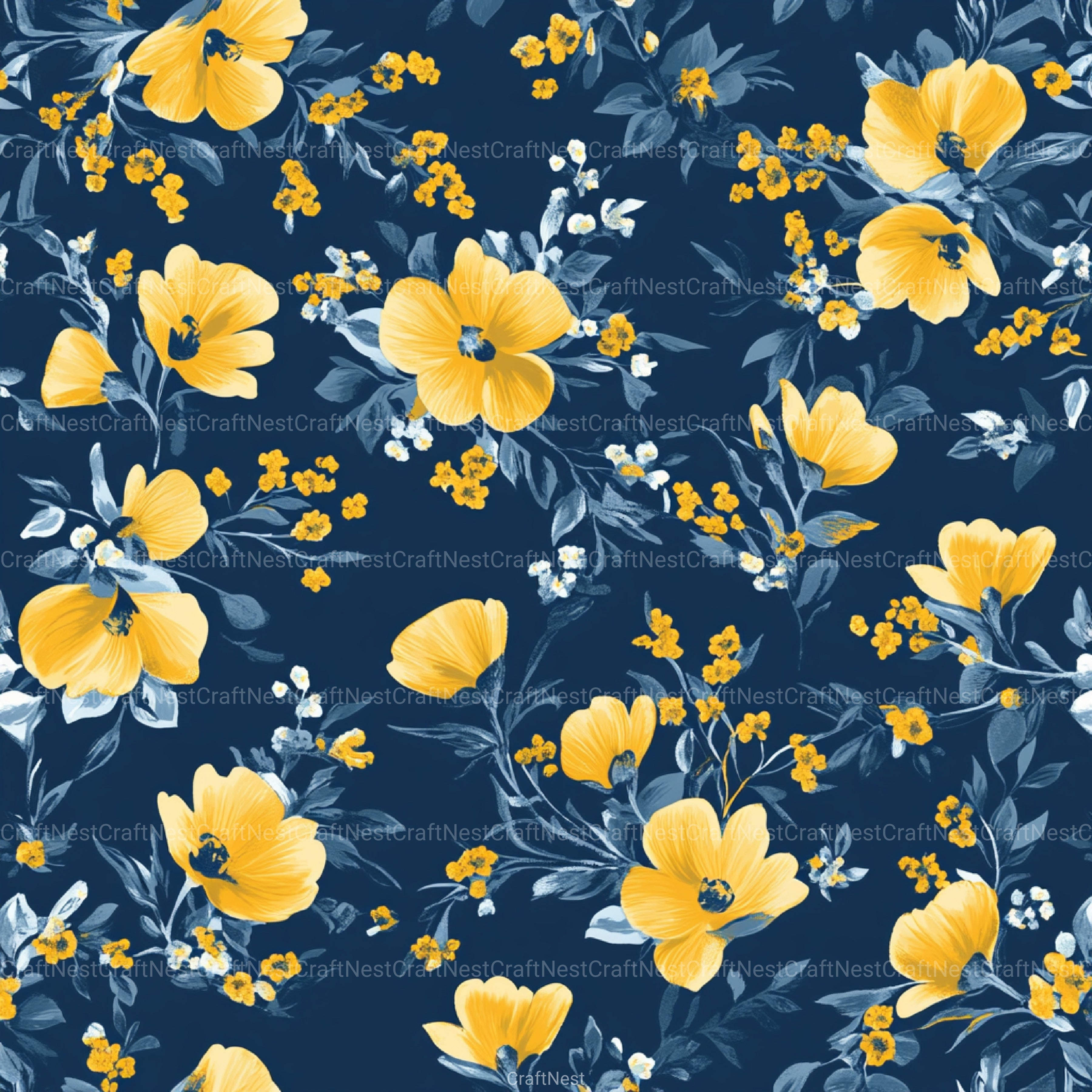 Floral Pattern Background Clipart Bundle 3 - CraftNest - Digital Crafting and Art