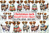 Christmas Jack Russell Terrier Clipart Bundle