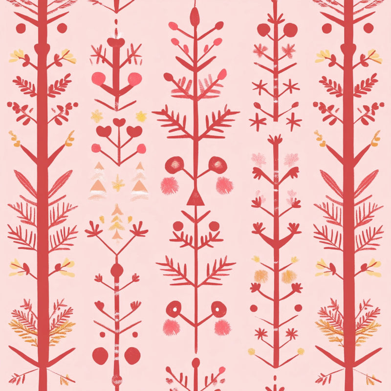 Pink Scandinavian Christmas Patterns Clipart Bundle - CraftNest - Digital Crafting and Art