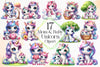 Mom And Baby Unicorn Clipart Bundle